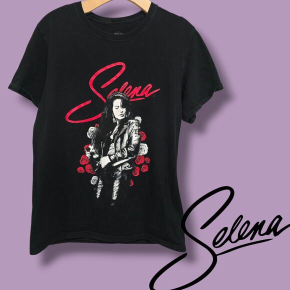 Selena Official Merch Black Graphic T-Shirt Women’s/Men’s Medium 100% Cotton - Picture 5 of 5